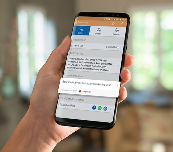De inApp Leadgenerator bij Marktplaats